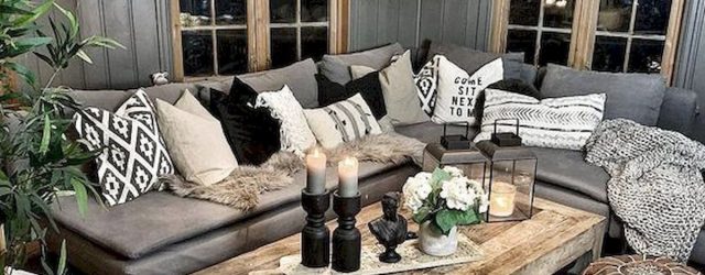 rustic boho living room inspiration 1