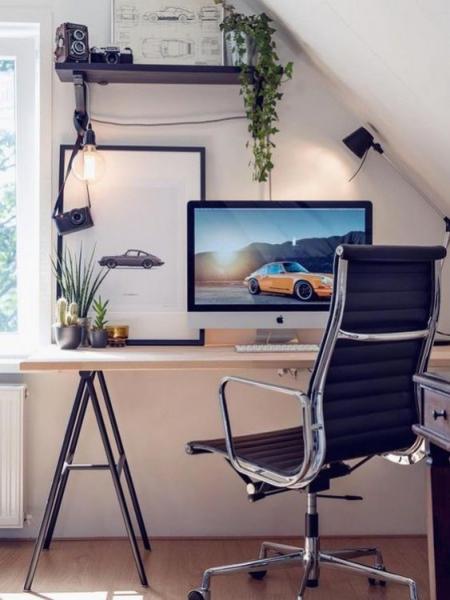 Attic Modern Home Office Design