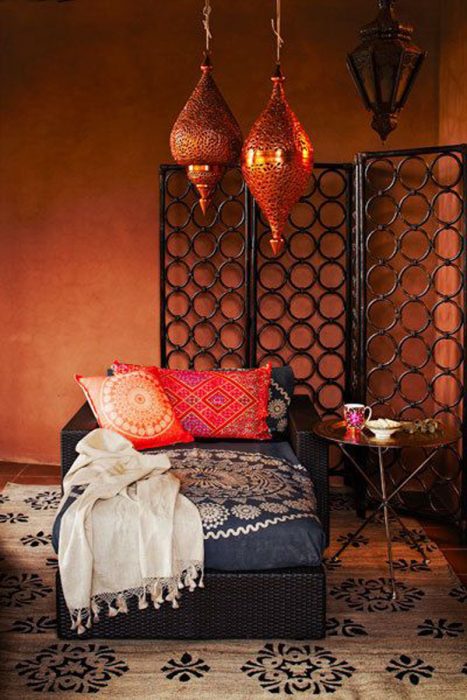 Cool Moroccan living area