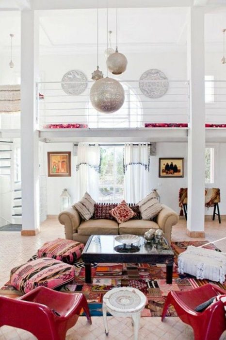 Eclectic modern moroccan living room